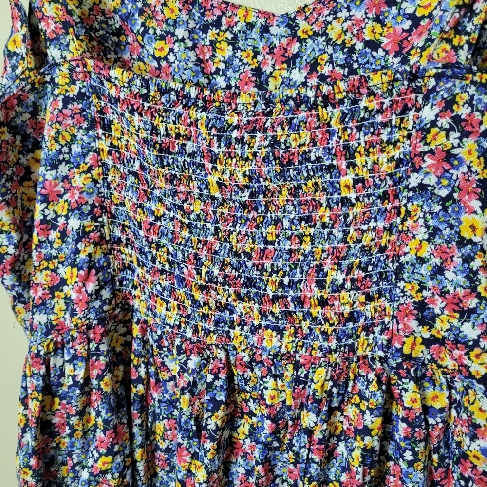 Old Navy Tie Shoulder Floral Dress Size Large NWT - Picture 8 of 11